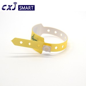 Waterproof Disposable PVC rfid wristband